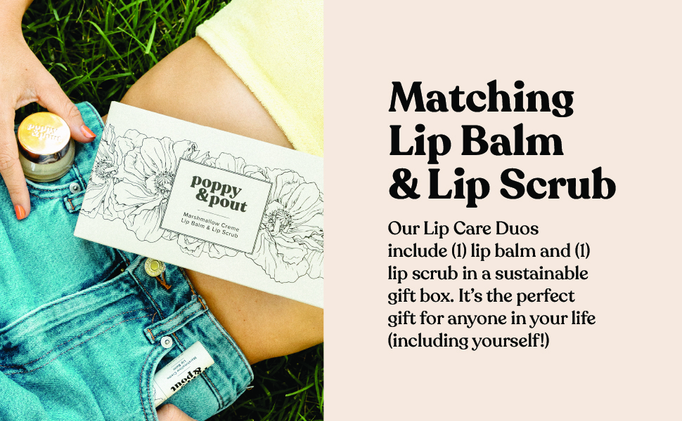 Matching All Natural Lip Balm & Scrub